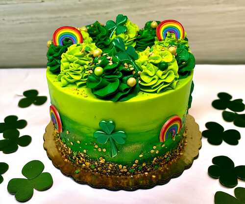 Rainbows and Clovers, St. Patrick's Day Cake