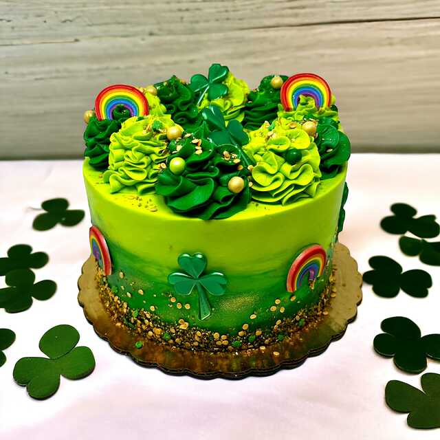 Rainbows and Clovers, St. Patrick's Day Cake