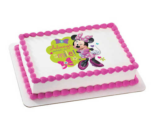 Disney Minnie Mouse - Always wear a smile! PhotoCake®