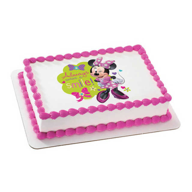 Disney Minnie Mouse - Always wear a smile! PhotoCake®