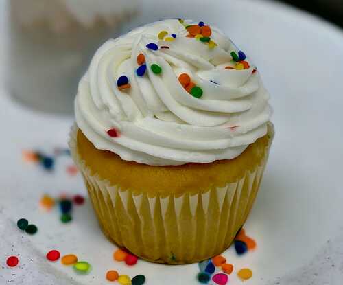 White Almond Gourmet Cupcake