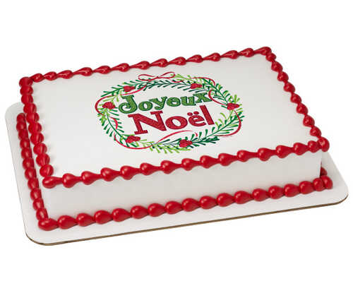 Playful Joyeux Noel PhotoCake® Edible Image®