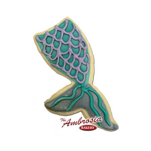 Mermaid Tail Decorated Cookie