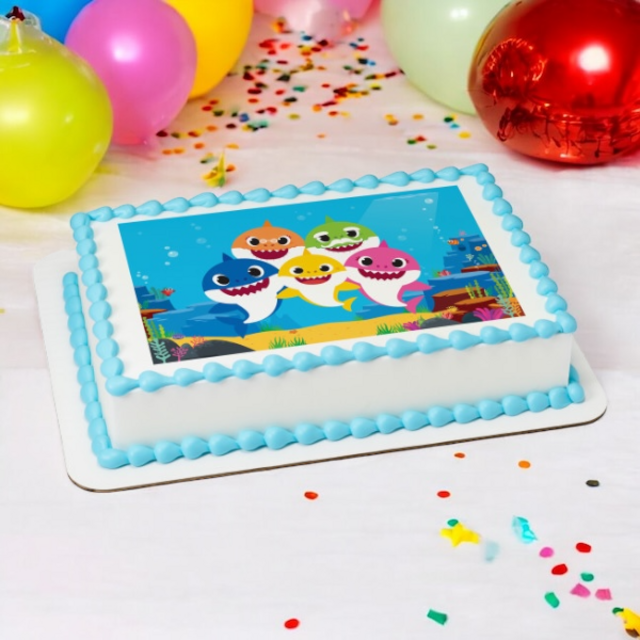 Baby Shark Jawsome! PhotoCake® Edible Image® Cake