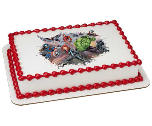 MARVEL Avengers I Am An Avenger PhotoCake® Edible Image®