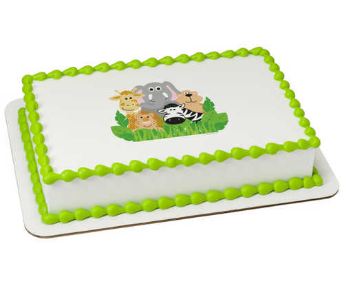 Jungle Animals PhotoCake® Edible Image®