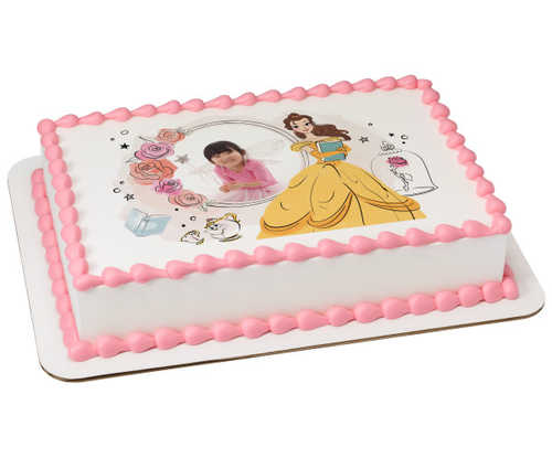 Disney Princess Belle PhotoCake® Edible Image® Frame