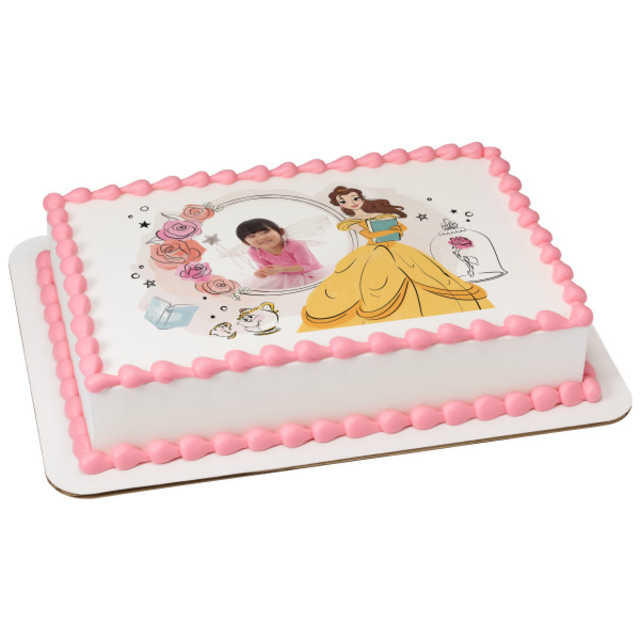 Disney Princess Belle PhotoCake® Edible Image® Frame