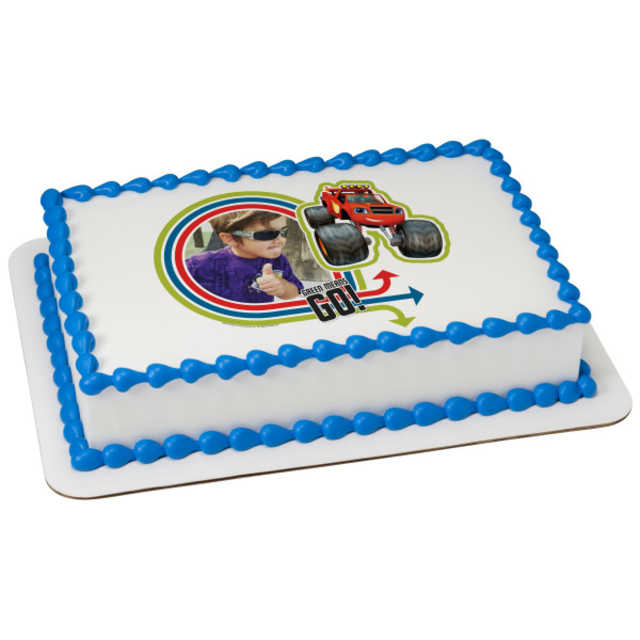 Blaze-Green Means Go! PhotoCake® Frame