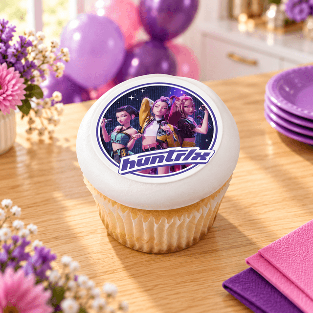KPop Demon Hunters HUNTR/X PhotoCake® Edible Image® (12 Cupcakes)