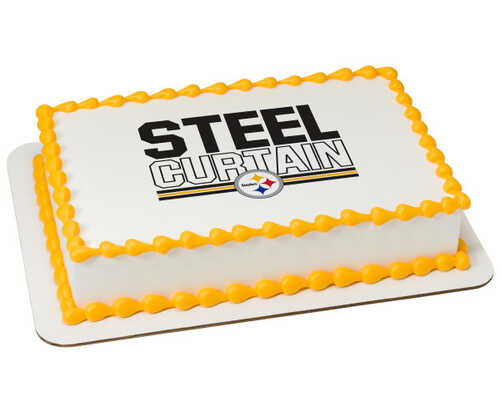 NFL Pittsburgh Steelers Steel Curtain PhotoCake® Edible Image®