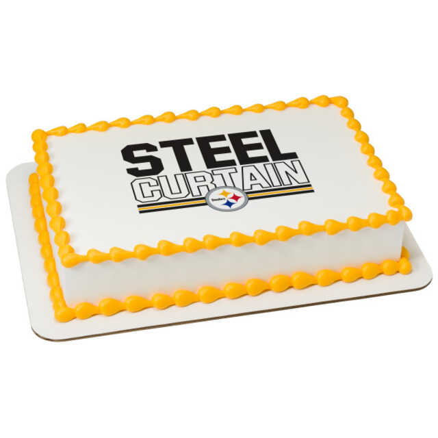 NFL Pittsburgh Steelers Steel Curtain PhotoCake® Edible Image®