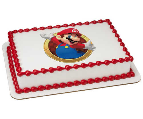 Super Mario™ Mario Here We Go! PhotoCake® Edible Image®