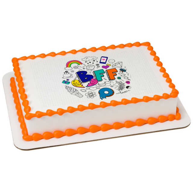 BFF Doodles PhotoCake® Edible Image®