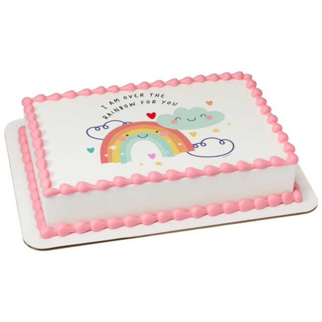 Over The Rainbow For You PhotoCake® Edible Image®