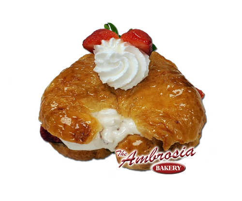 Fresh Strawberry Croissant