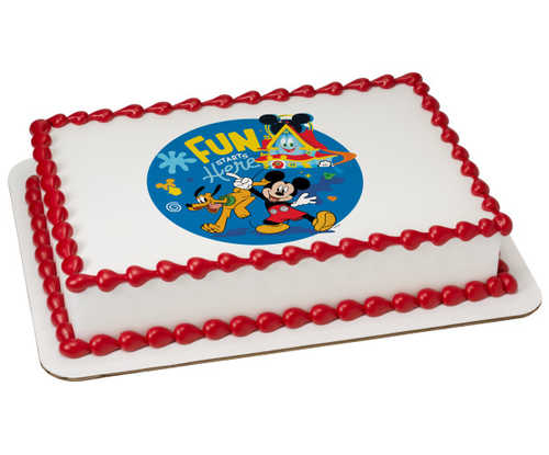 Disney Mickey Mouse Funhouse Fun Starts Here! PhotoCake® Edible Image®