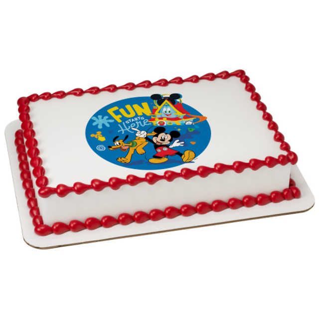 Disney Mickey Mouse Funhouse Fun Starts Here! PhotoCake® Edible Image®