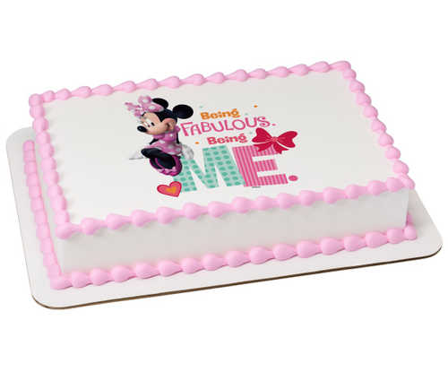 Disney - Minnie Being Me PhotoCake® Image