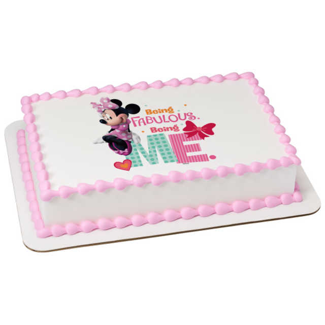 Disney - Minnie Being Me PhotoCake® Image