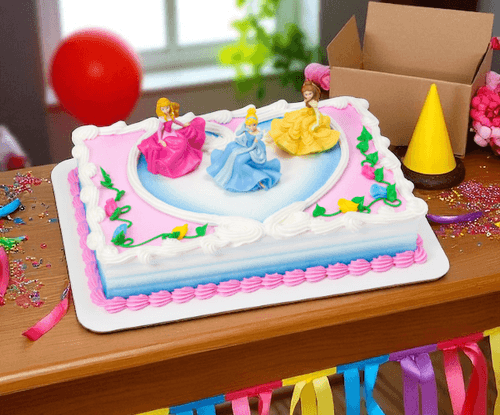Disney Princess Once Upon A Moment Sheet Cake