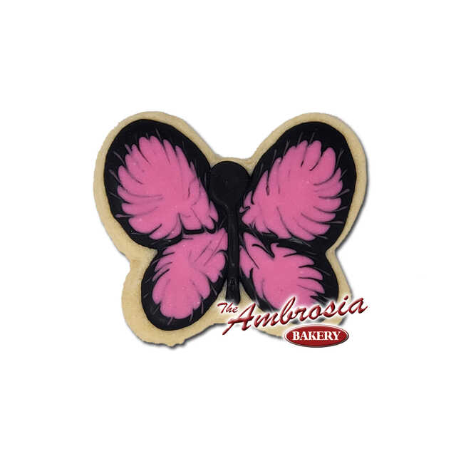 Decorated Butterfly Cut-Out Cookie