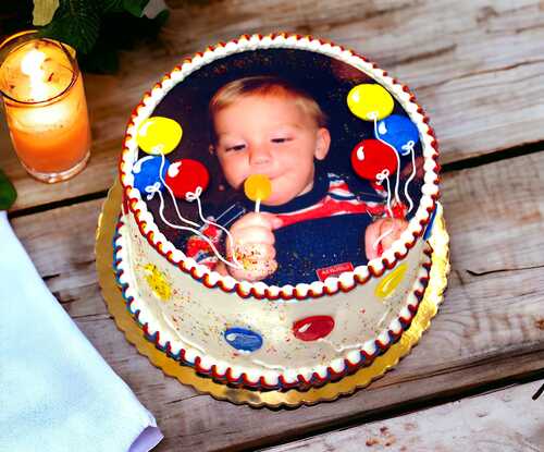 Custom Edible Image Photo Cake