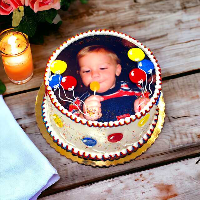 Custom Edible Image Photo Cake