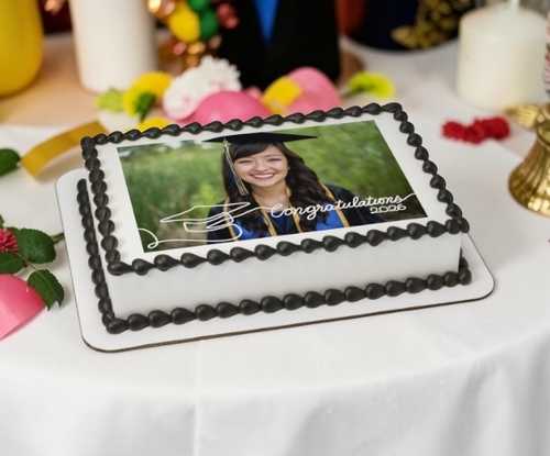 Class of 2026 Congratulations PhotoCake® Edible Image® Cake Frame – Graduation Cake 🎂 🎓📸 