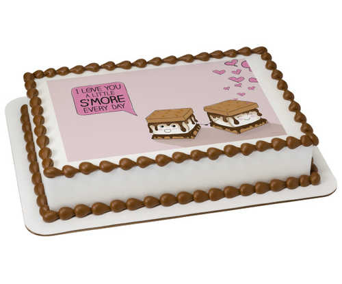 A Little S'more Every Day PhotoCake® Edible Image®