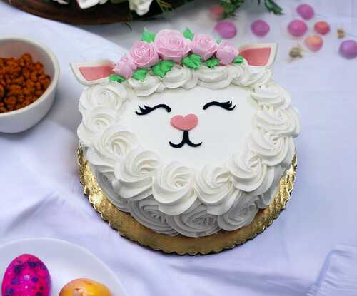 Easter Lamb Single Layer Cake