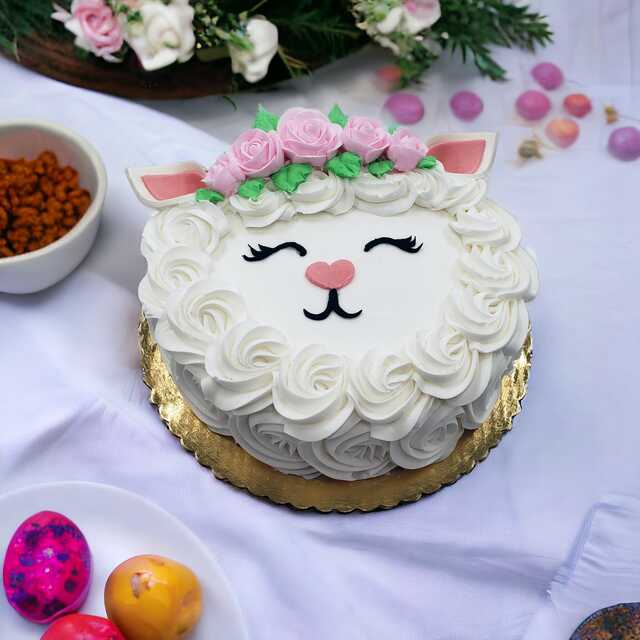 Easter Lamb Single Layer Cake