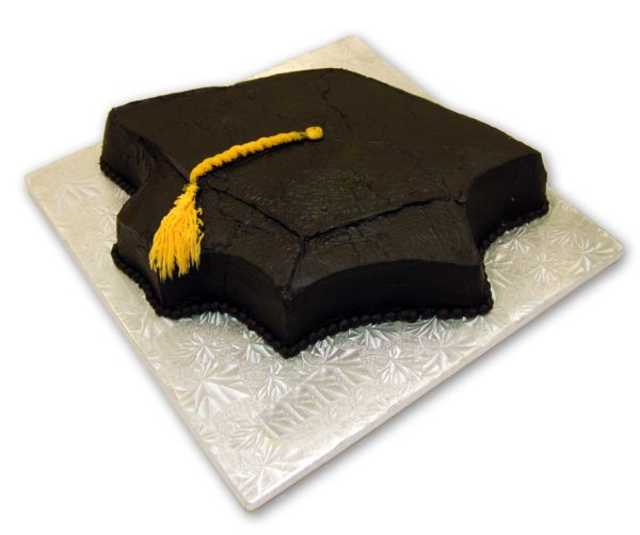 Cut-Out Graduation Cake