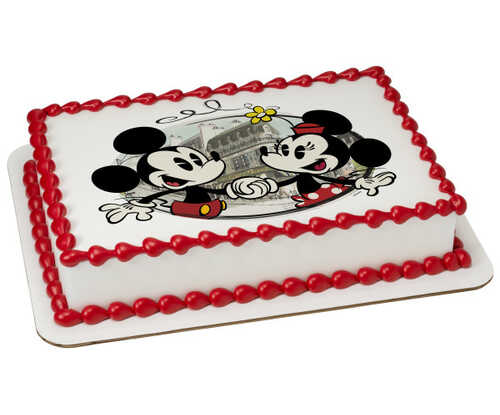 Mickey Mouse & Friends Cafe Minnie PhotoCake® Edible Image®