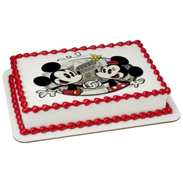 Mickey Mouse & Friends Cafe Minnie PhotoCake® Edible Image®