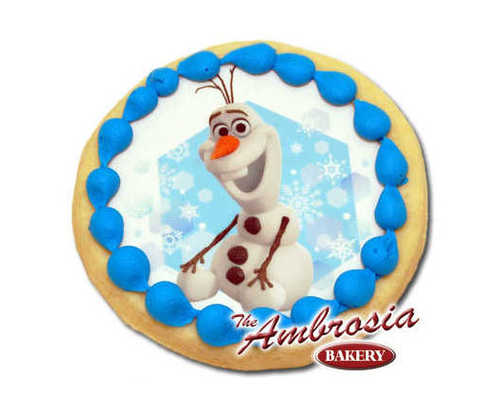 Decorated Disney FROZEN - Olaf in Snow Edible Image® Cookie