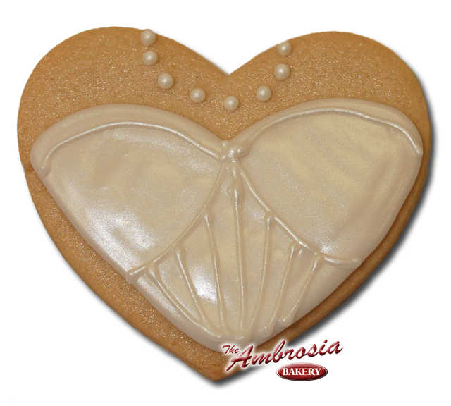 Decorated Wedding Dress #3 Cutout Cookie