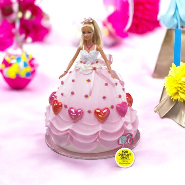 Barbie Doll Sweetheart Cake