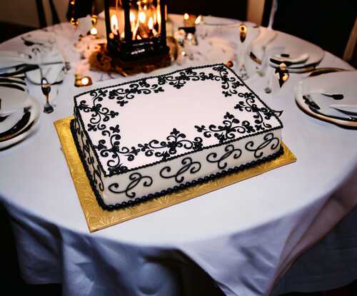 Fleur de lis Cake