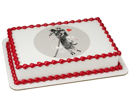 The Nightmare Before Christmas Love PhotoCake® Edible Image®