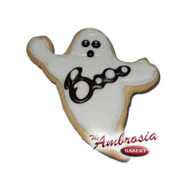 Decorated Ghost Cut-Out Cookie