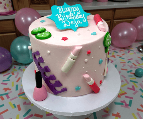 Spa Day Birthday Cake – Pamper Yourself in Sweet Style! 🎂 💄✨