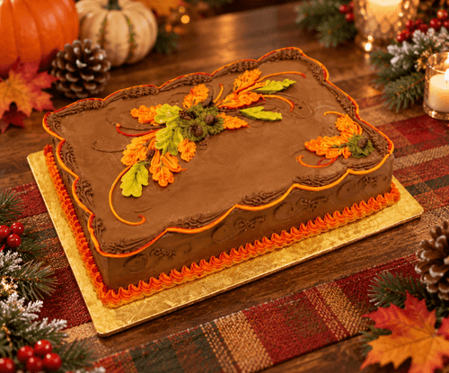 Fall Spray Cake