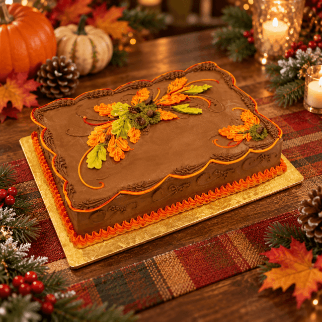 Fall Spray Cake