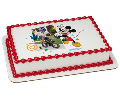 Disney Mickey Mouse Funhouse Fun on Repeat PhotoCake® Edible Image® Frame