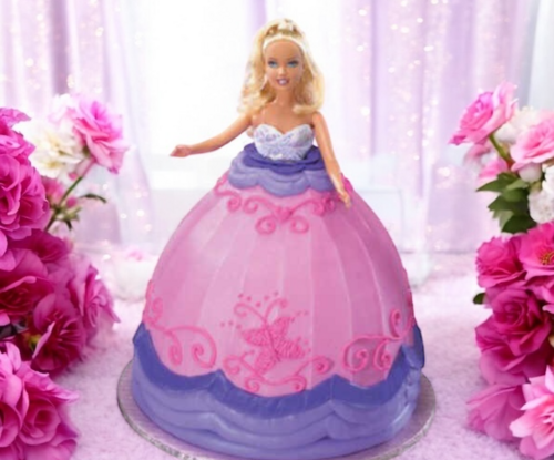 Barbie Doll Butterfly Wishes Cake
