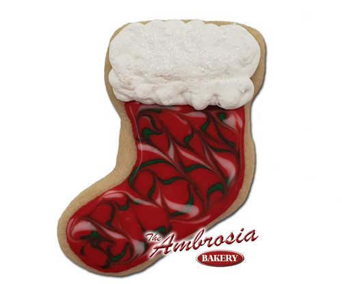 Decorated Stocking Cut-Out Cookie