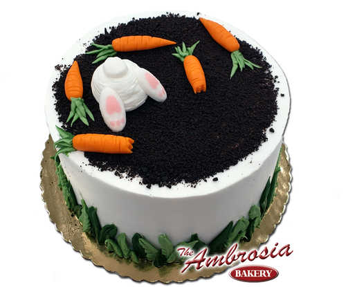 Easter Bunny Digging for Carrots