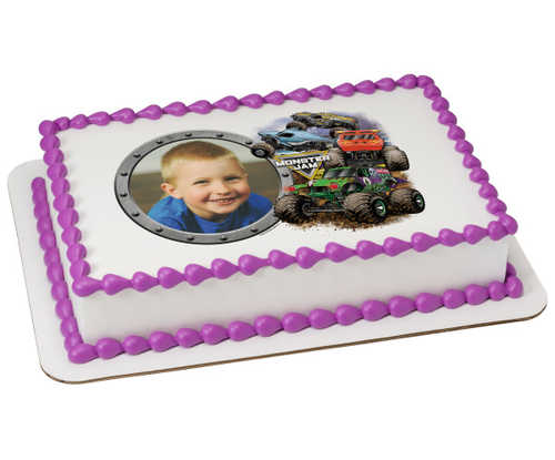 Monster Jam® Crunch Time PhotoCake® Edible Image® Frame