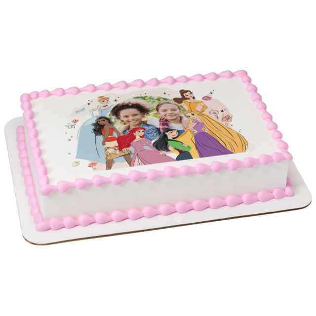 Disney Princess Best Friends PhotoCake® Edible Image® Frame